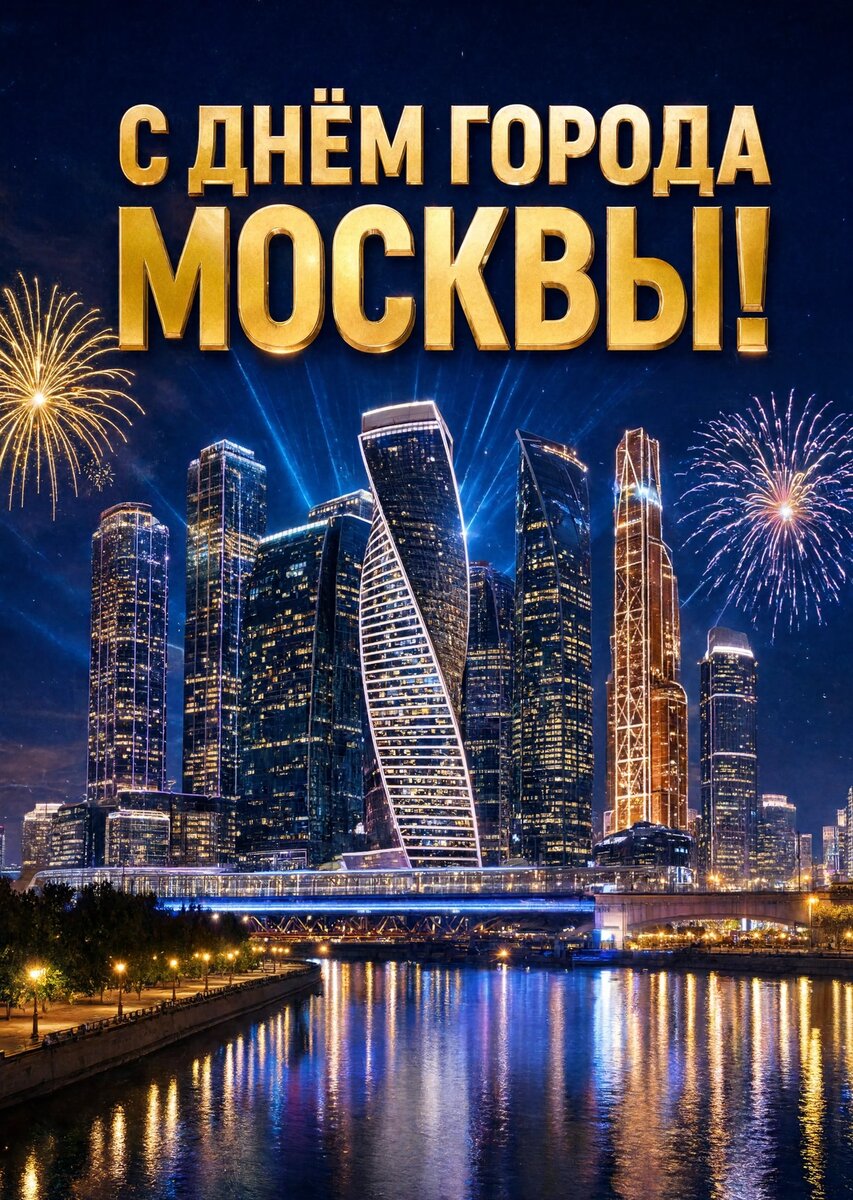 Открытка "С Днём Города Москвы" #26