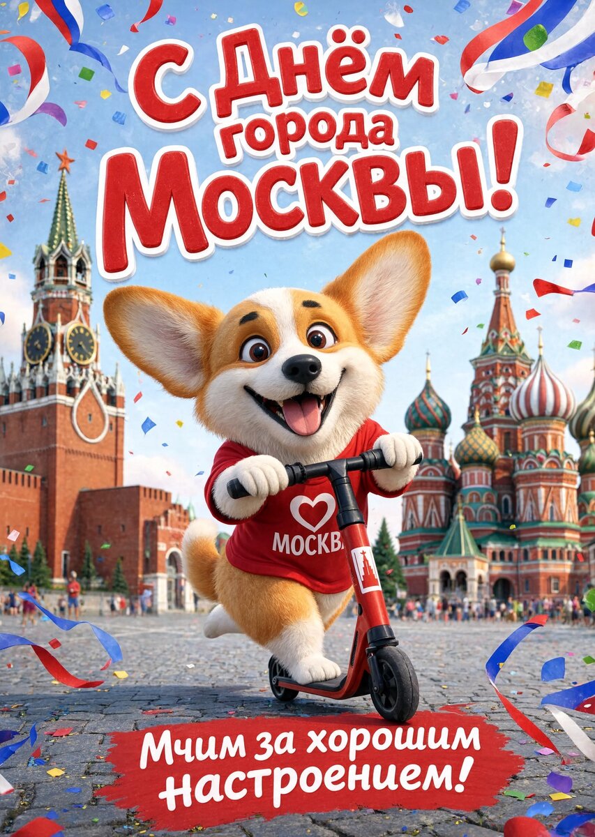 Открытка "С Днём Города Москвы" #29