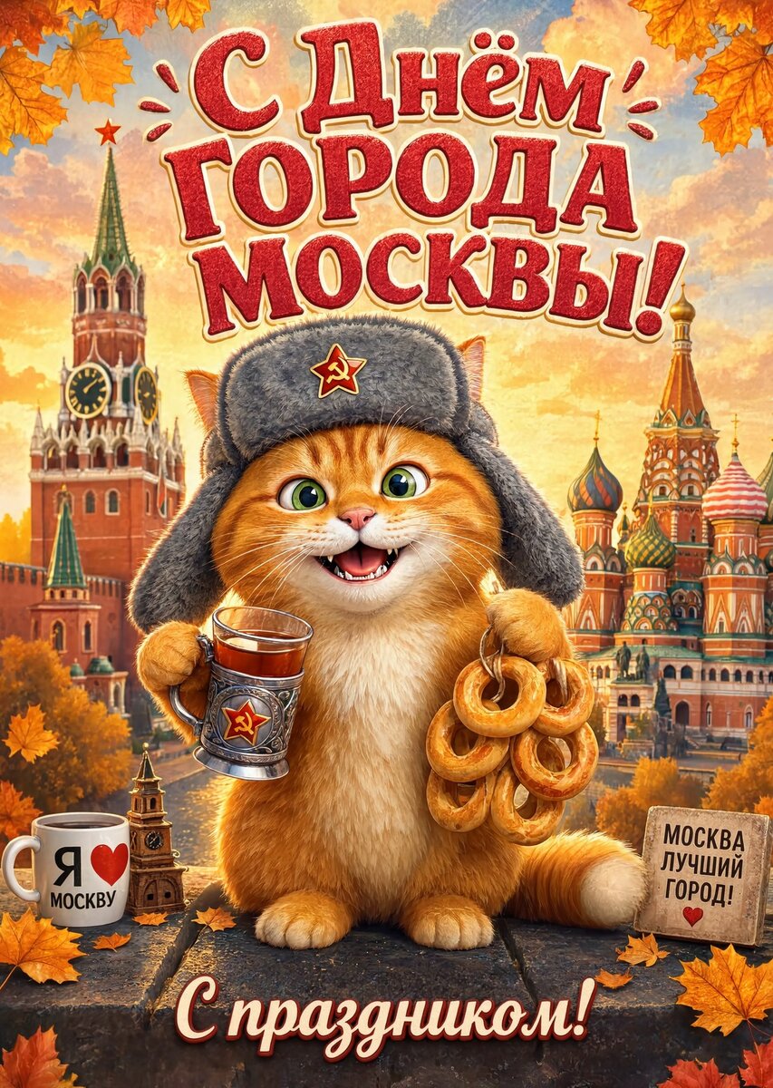 Открытка "С Днём Города Москвы" #30
