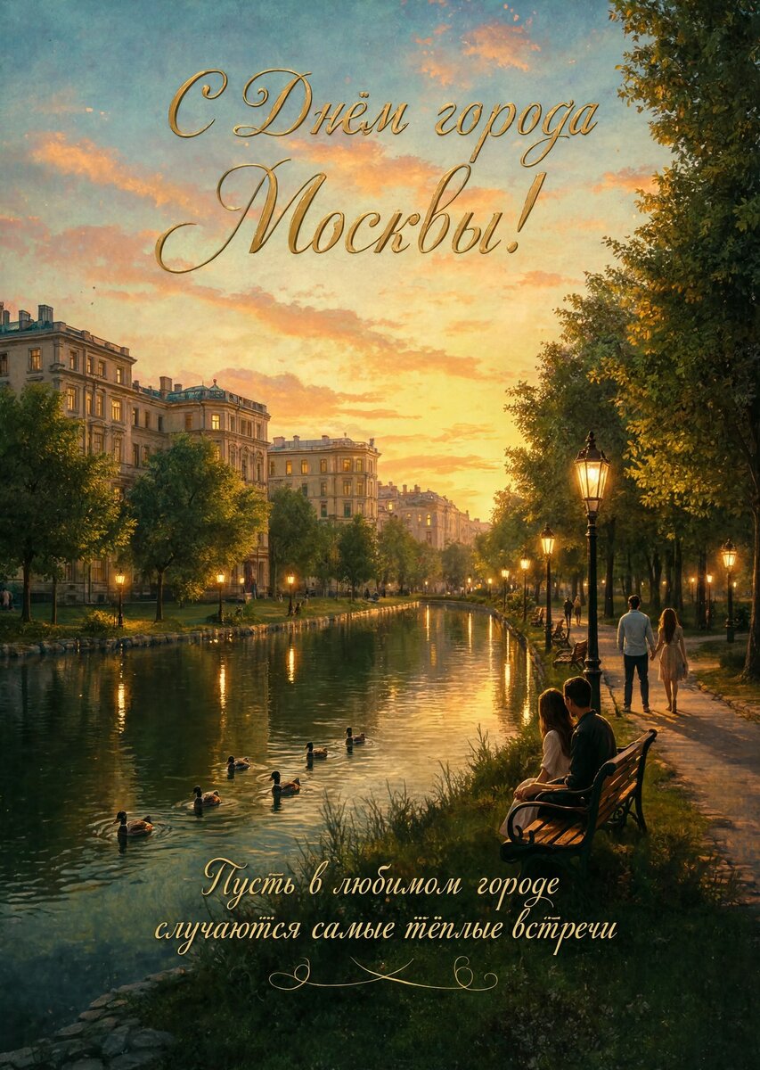 Открытка "С Днём Города Москвы" #32