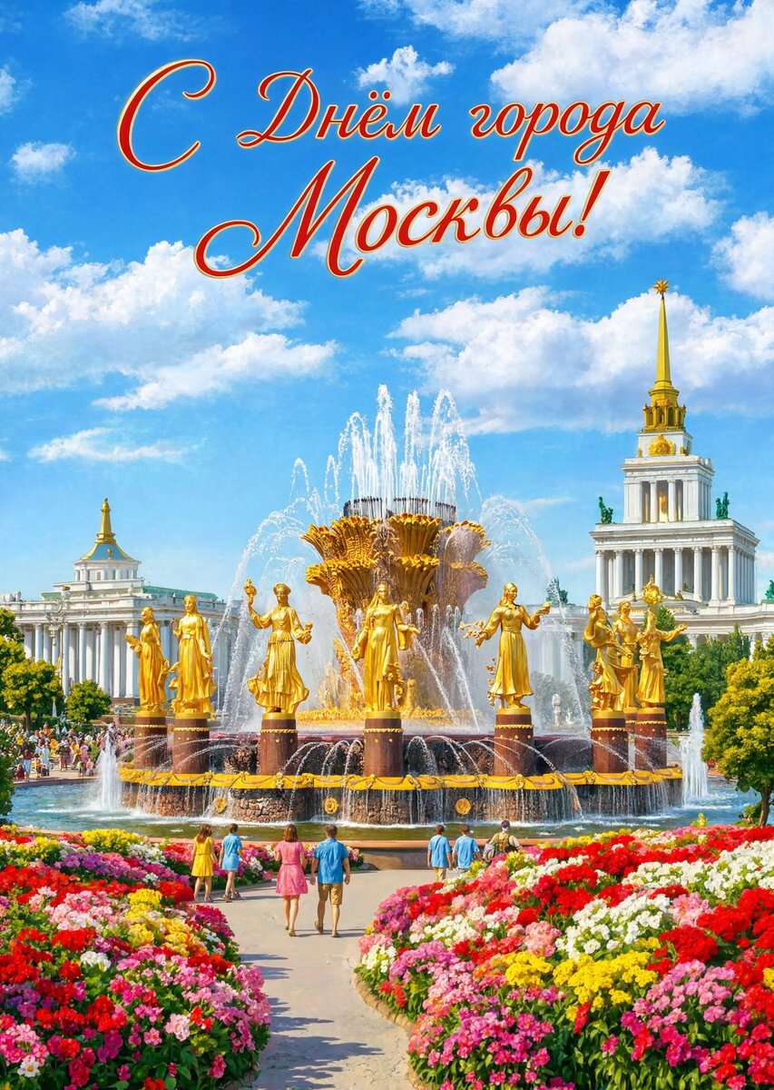 Открытка "С Днём Города Москвы" #34