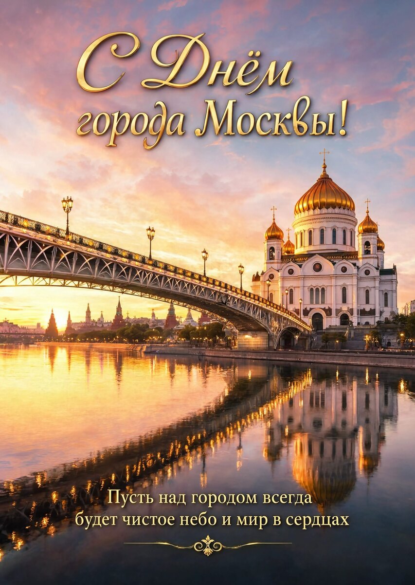 Открытка "С Днём Города Москвы" #36