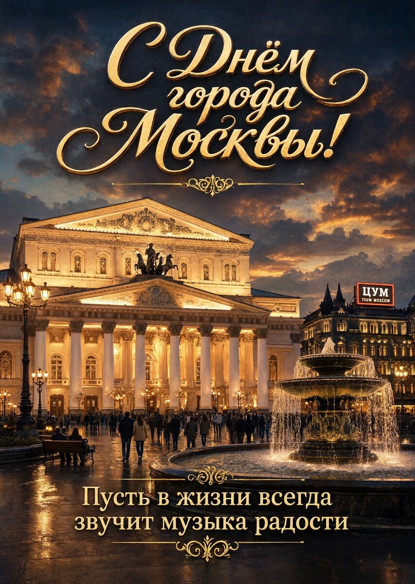 Открытка "С Днём Города Москвы" #40