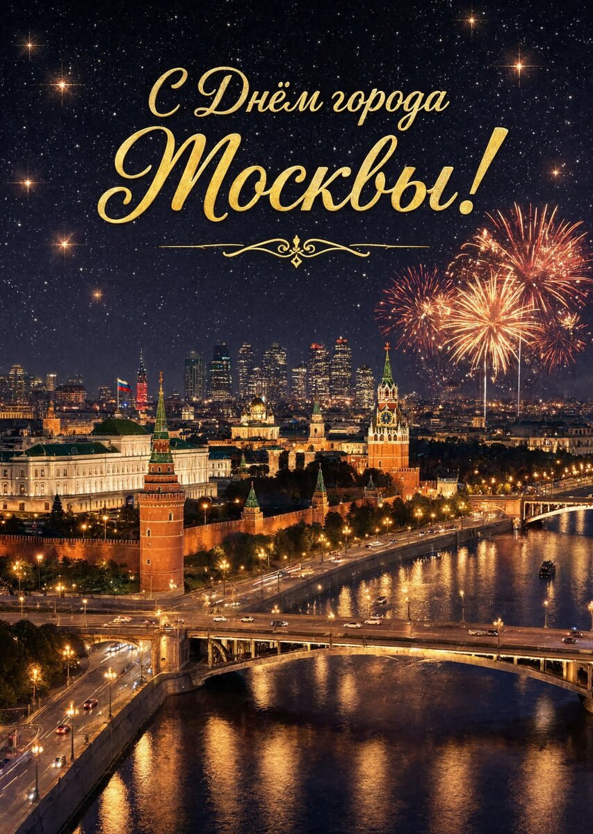Открытка "С Днём Города Москвы" #43