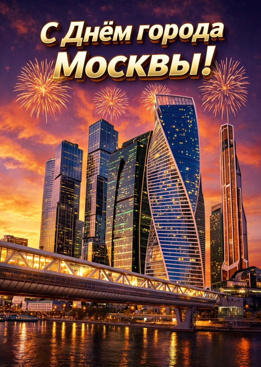 Открытка "С Днём Города Москвы" #45