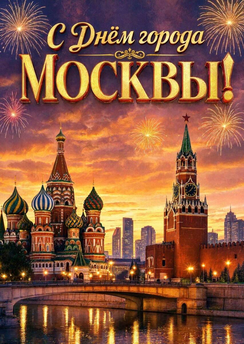 Открытка "С Днём Города Москвы" #47