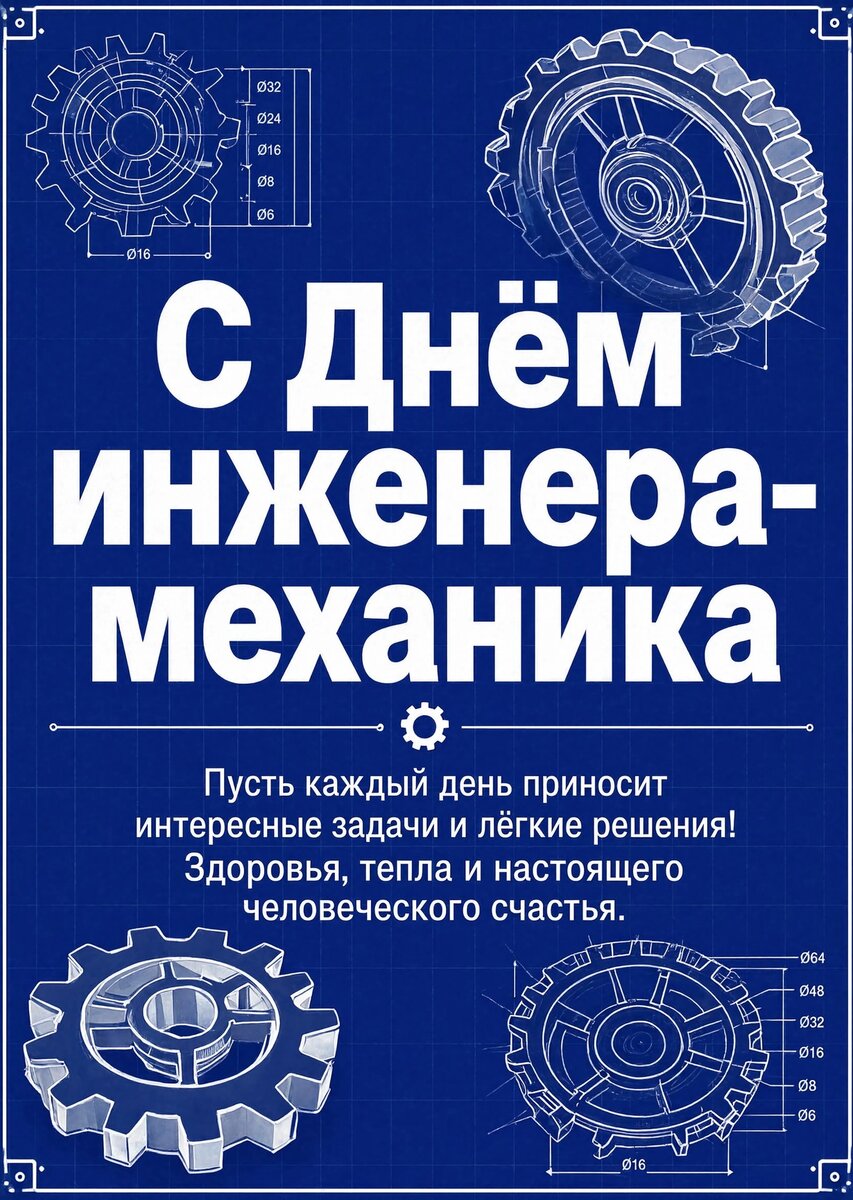 открытка с Днем Инженера-Механика-10