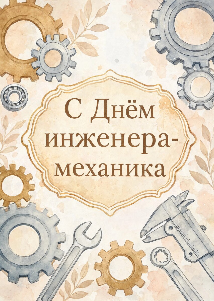 открытка с Днем Инженера-Механика-16