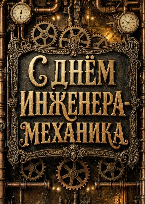 открытка с Днем Инженера-Механика-17