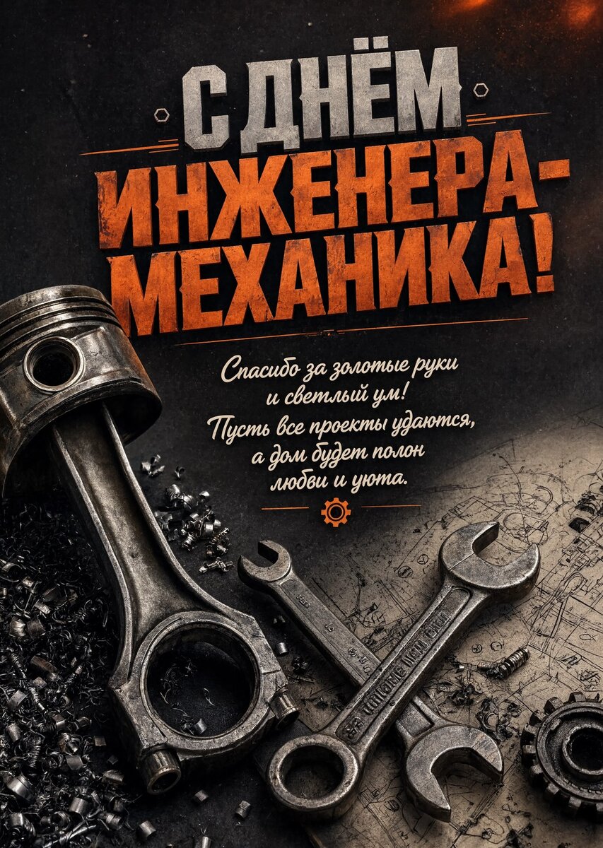 открытка с Днем Инженера-Механика-23