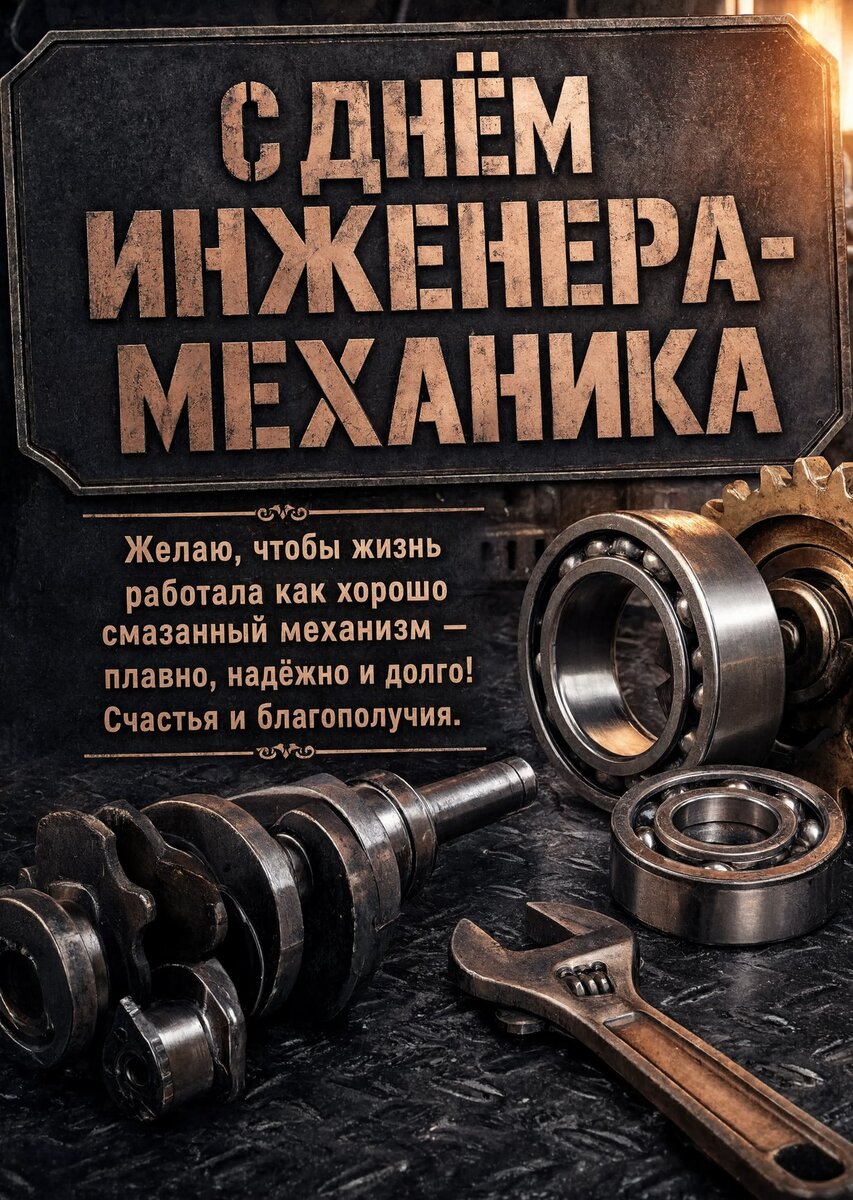 открытка с Днем Инженера-Механика-25