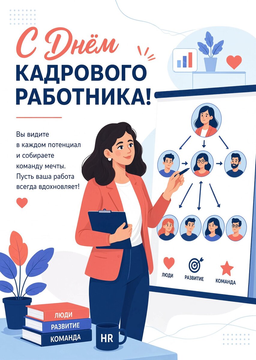 открытка с Днем Кадрового Работника-10