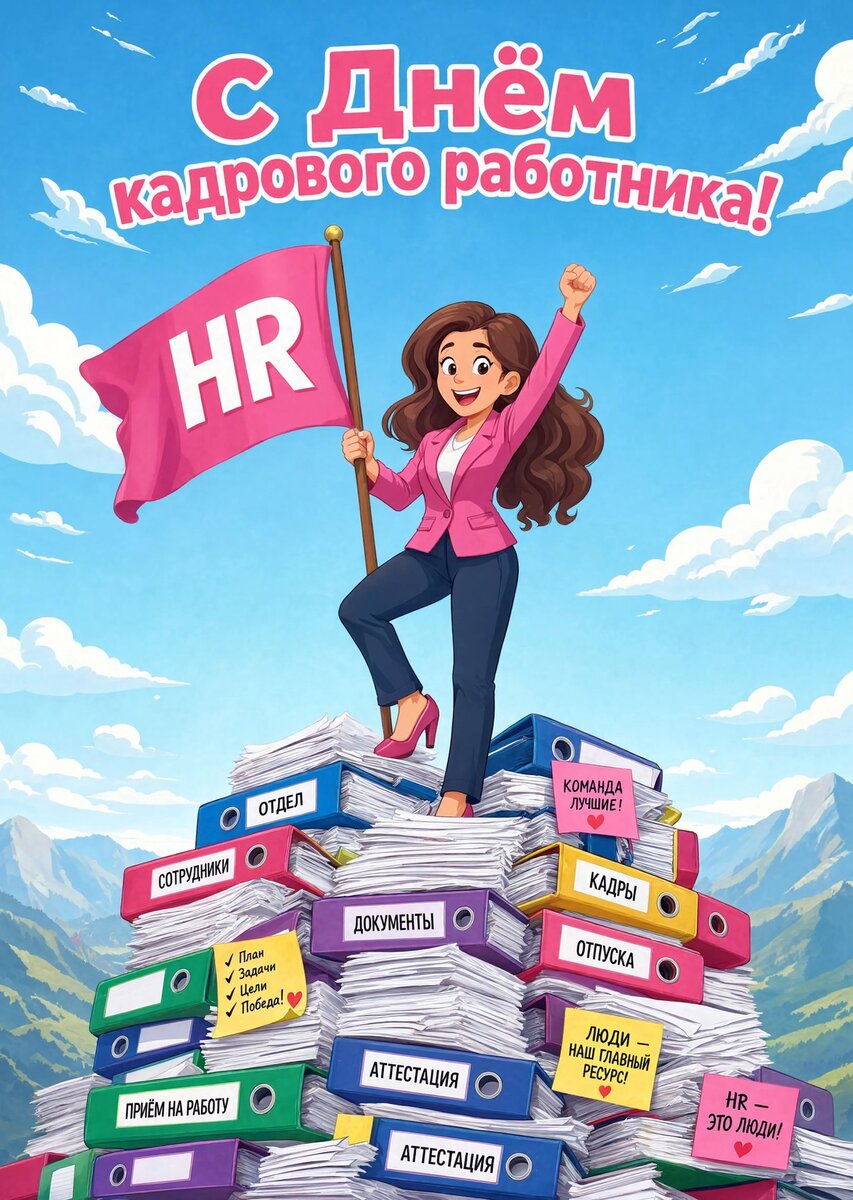 открытка с Днем Кадрового Работника-13