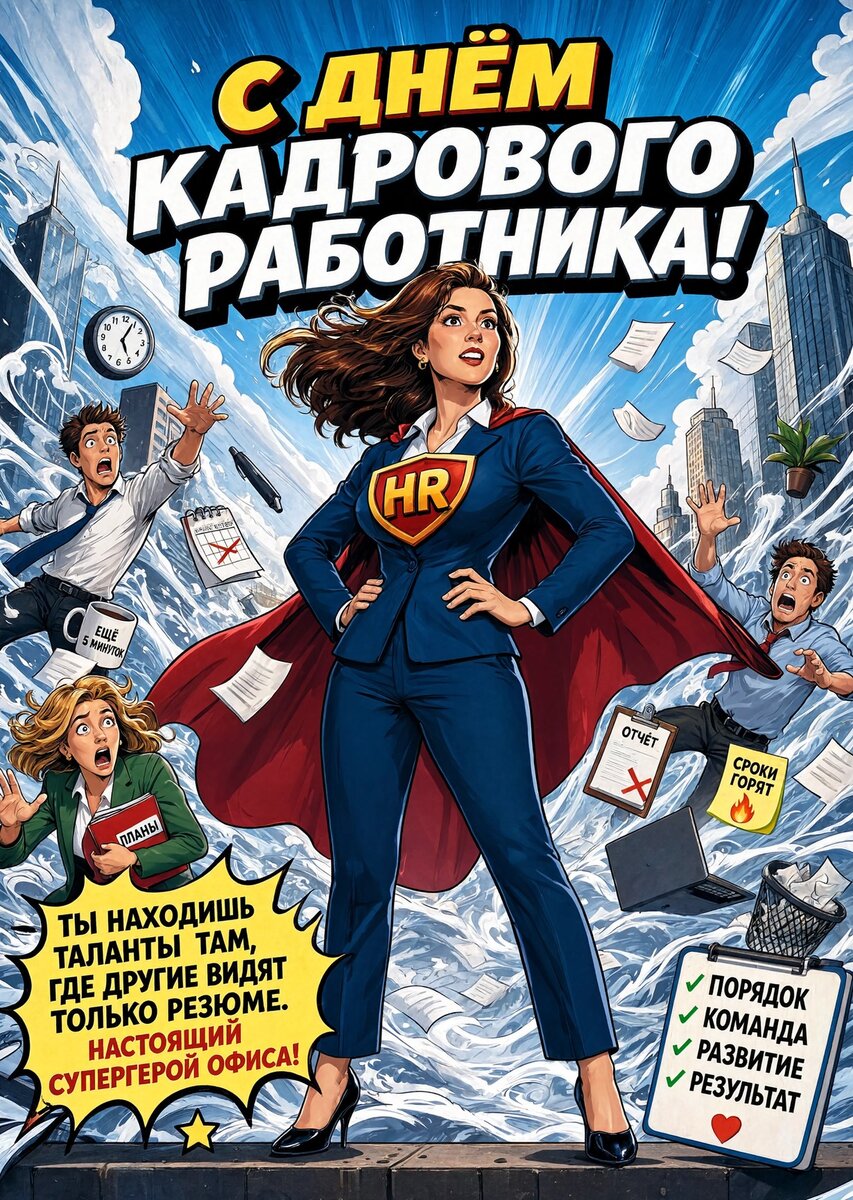 открытка с Днем Кадрового Работника-2