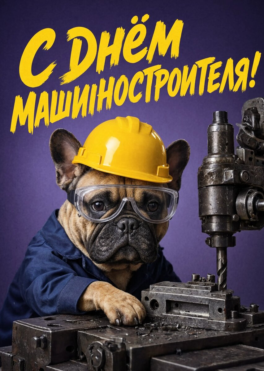 Открытка С днем машиностроителя #18