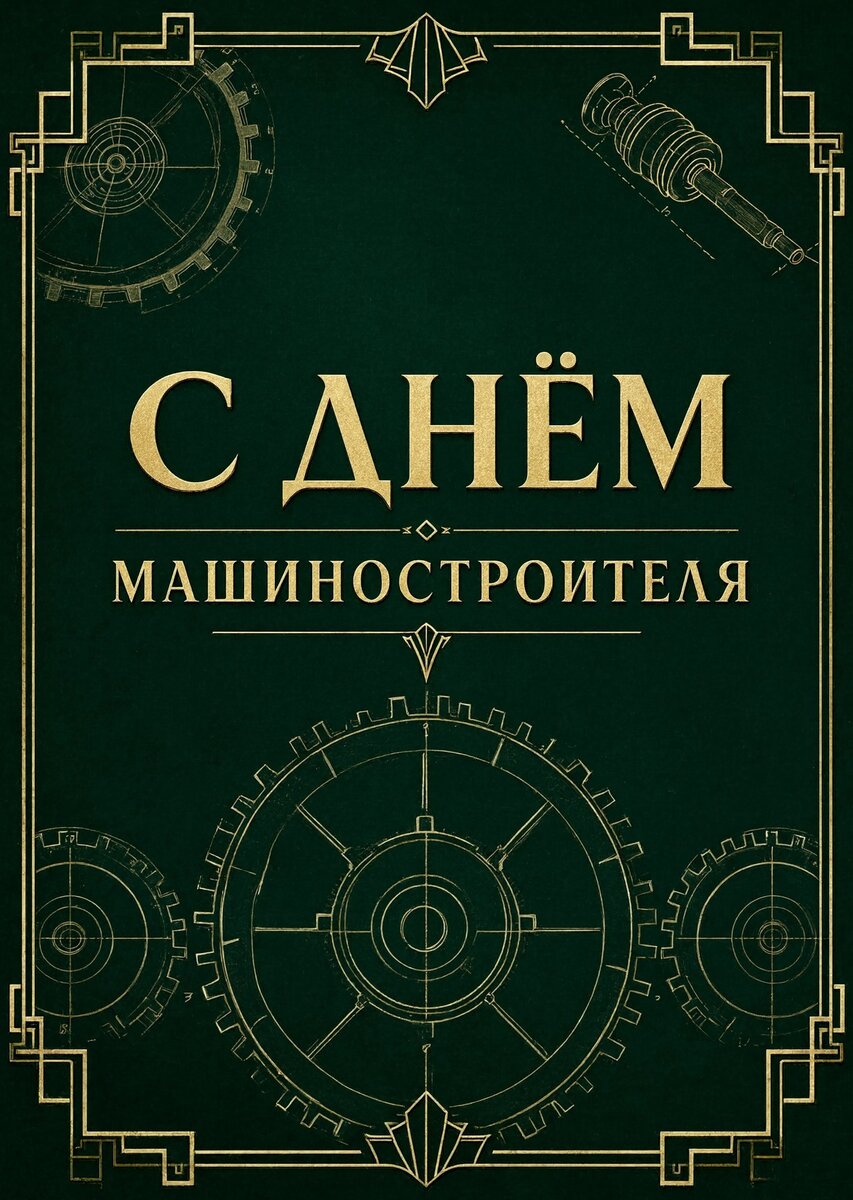 Открытка С днем машиностроителя #22