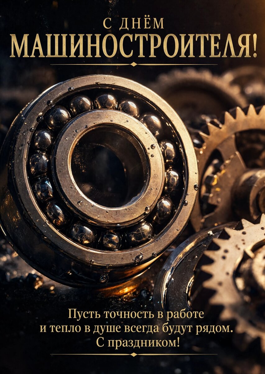 Открытка С днем машиностроителя #23