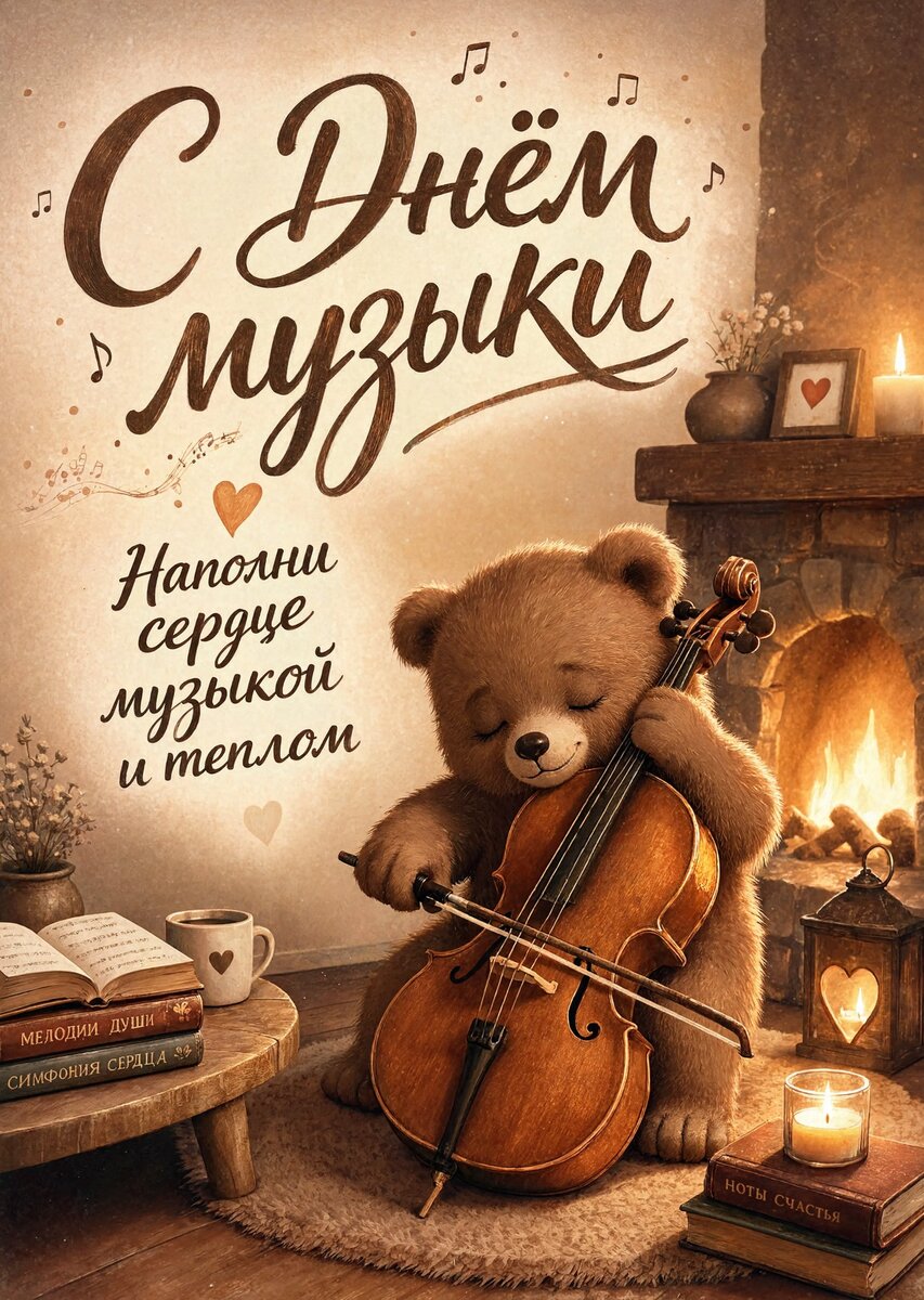 Открытка с Днем Музыки-16