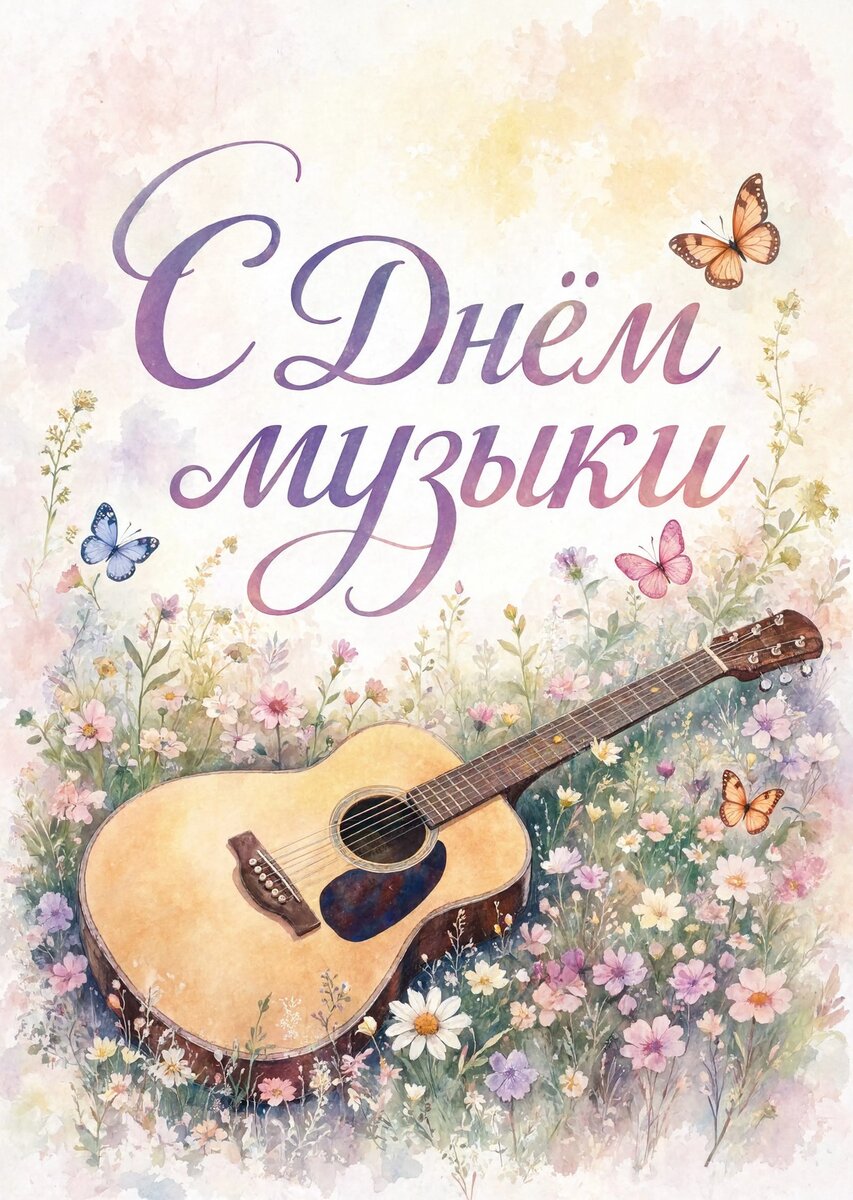 Открытка с Днем Музыки-18