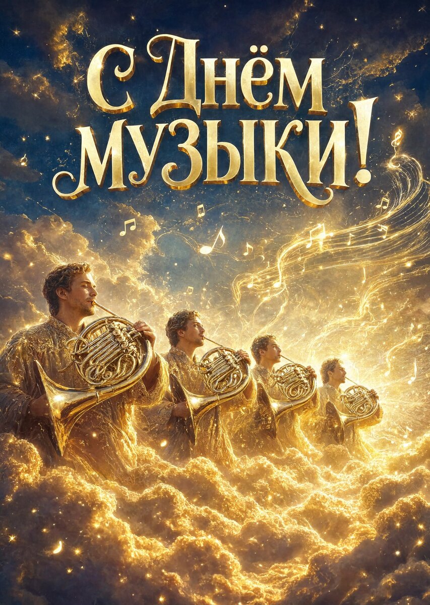 Открытка с Днем Музыки-20