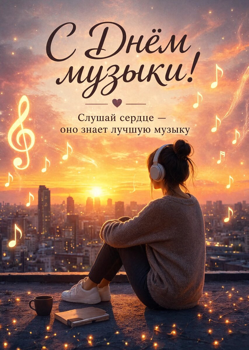 Открытка с Днем Музыки-24