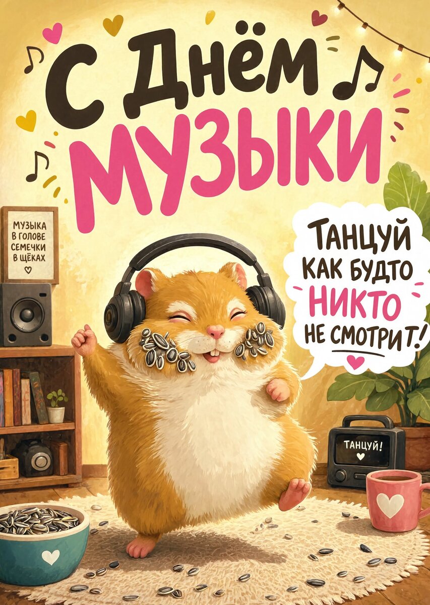 Открытка с Днем Музыки-30