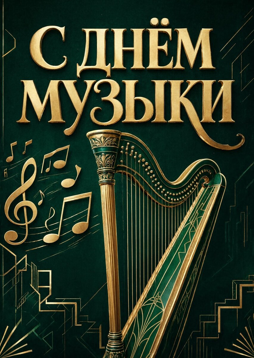 Открытка с Днем Музыки-8