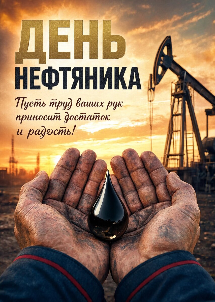 Открытка С Днём Нефтяника #13