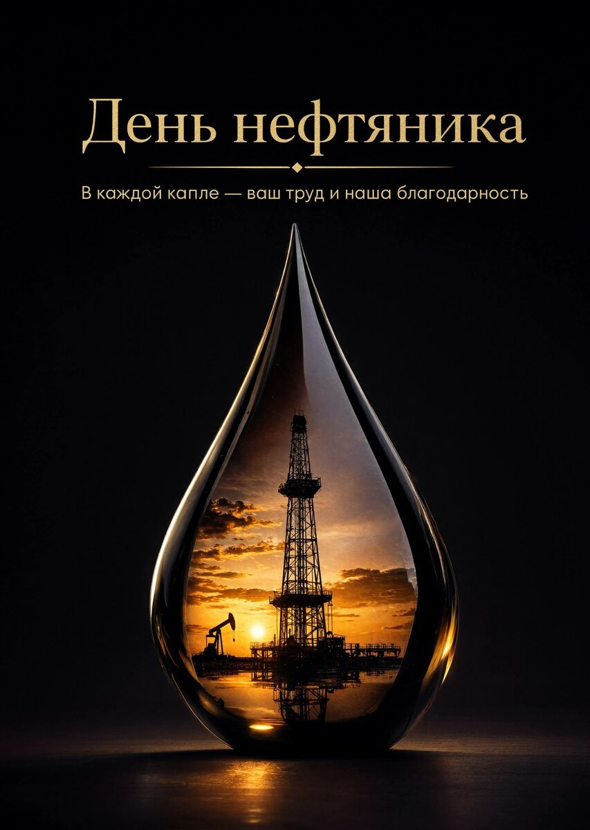 Открытка С Днём Нефтяника #2