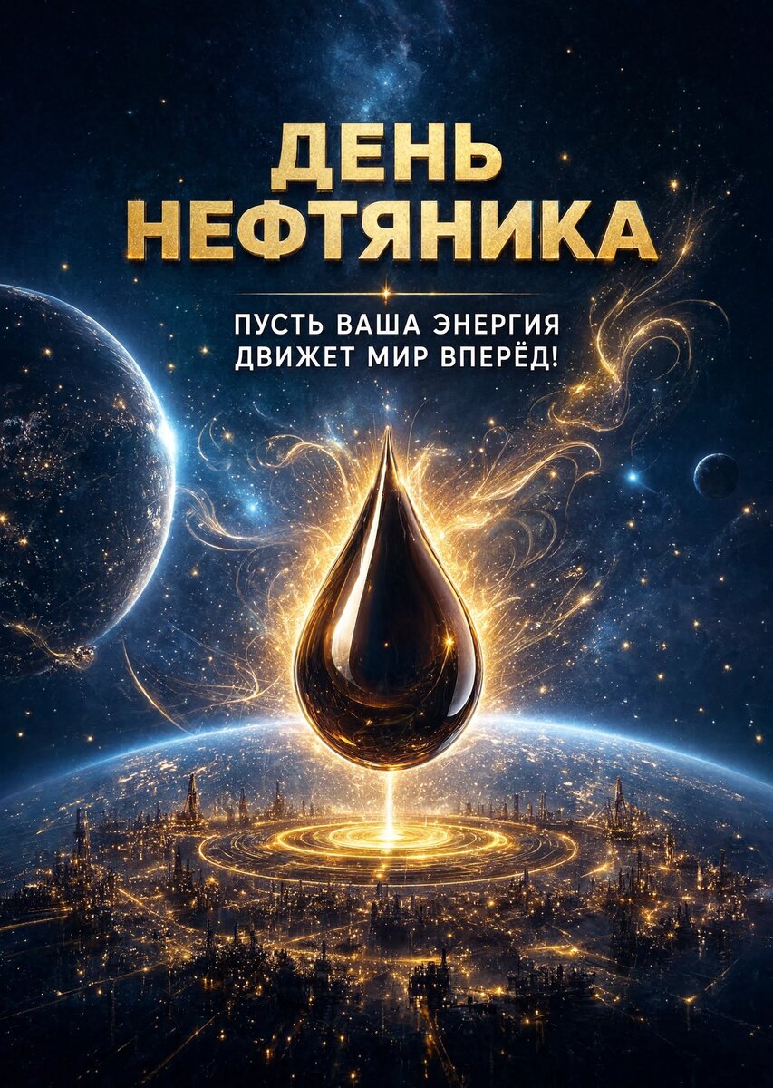 Открытка С Днём Нефтяника #20