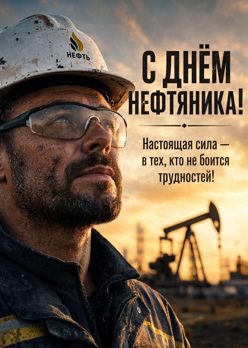 Открытка С Днём Нефтяника #24