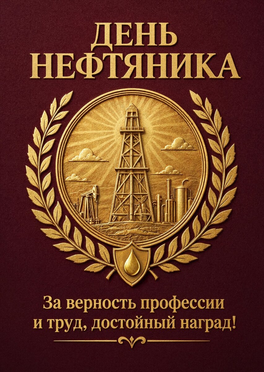 Открытка С Днём Нефтяника #29