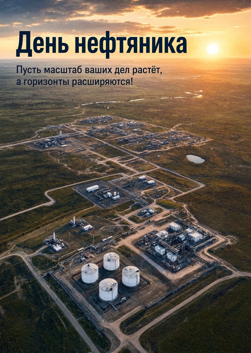 Открытка С Днём Нефтяника #31
