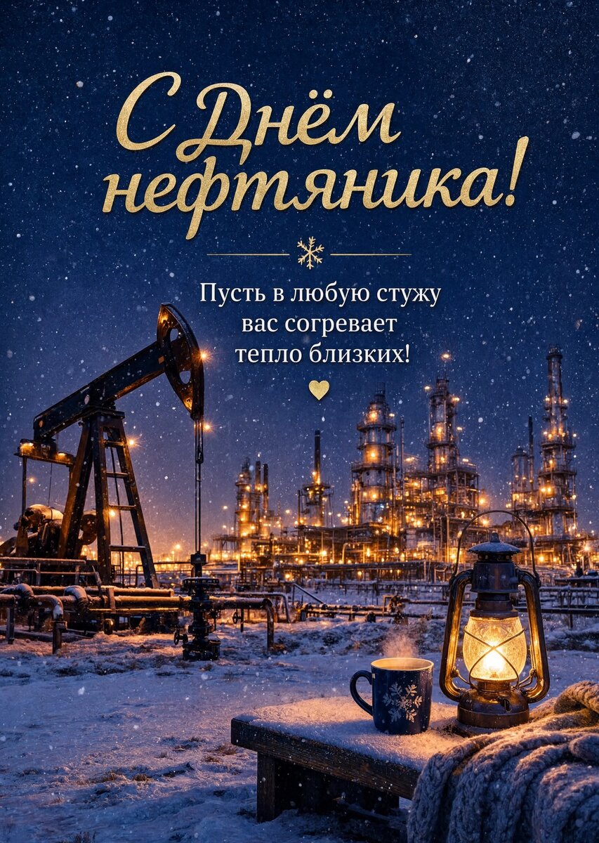Открытка С Днём Нефтяника #33