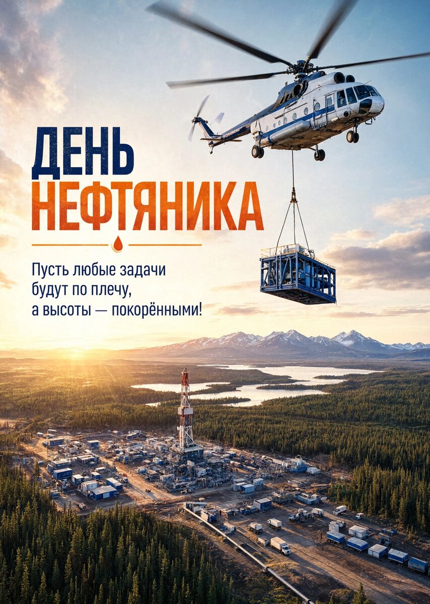Открытка С Днём Нефтяника #35