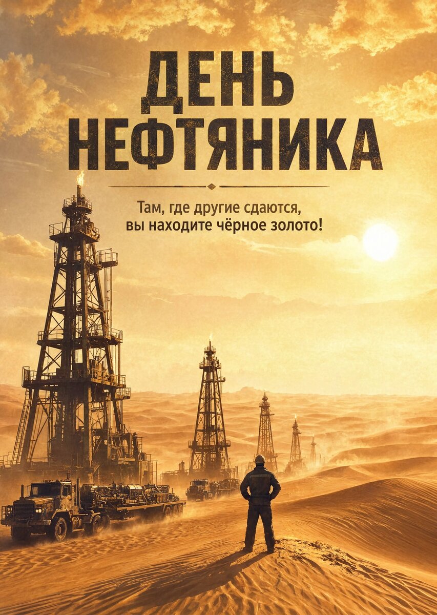 Открытка С Днём Нефтяника #4