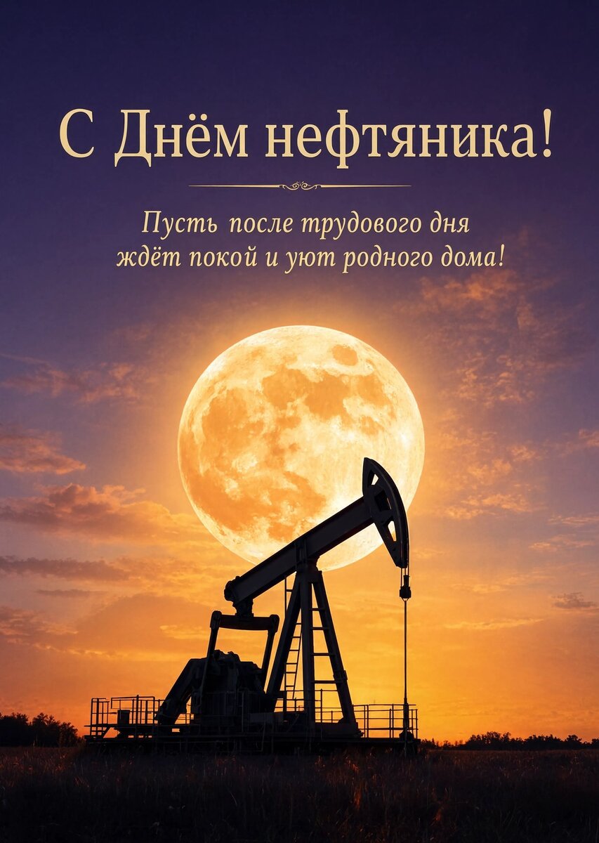 Открытка С Днём Нефтяника #41