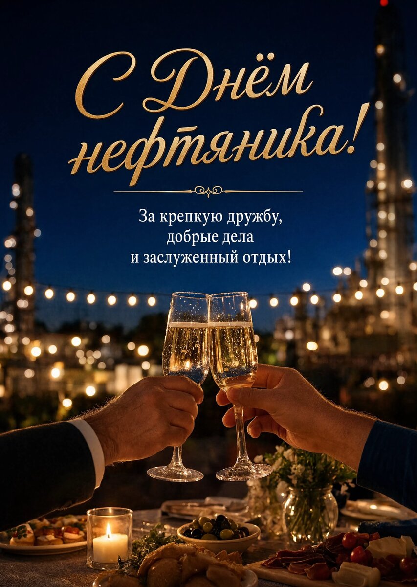 Открытка С Днём Нефтяника #45