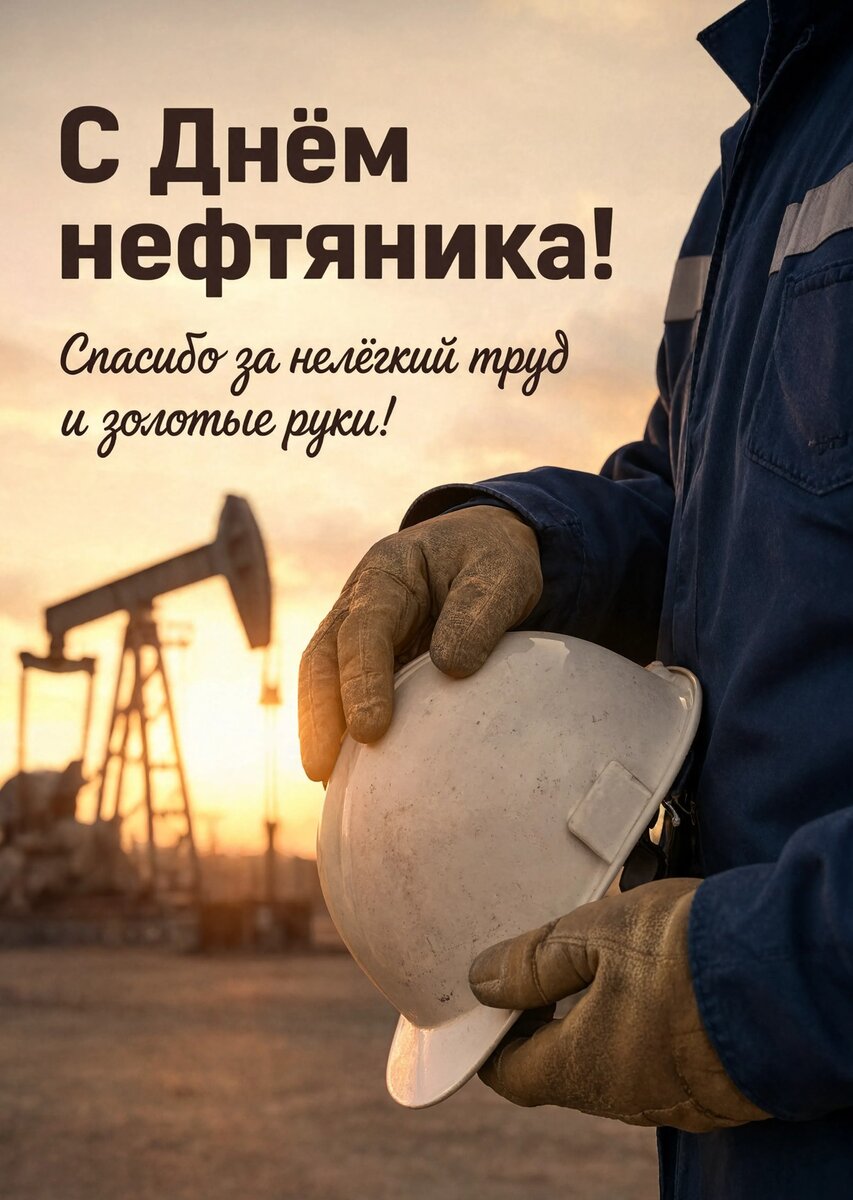 Открытка С Днём Нефтяника #47