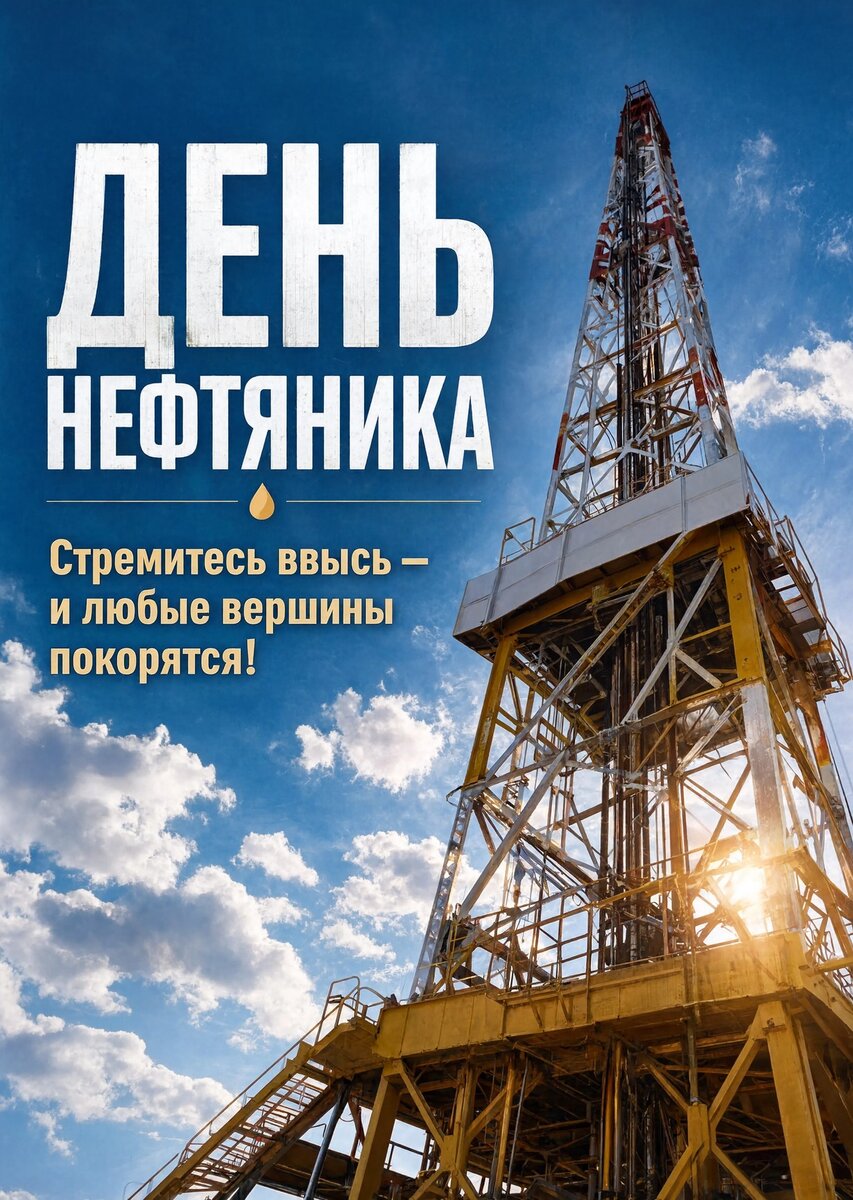 Открытка С Днём Нефтяника #5