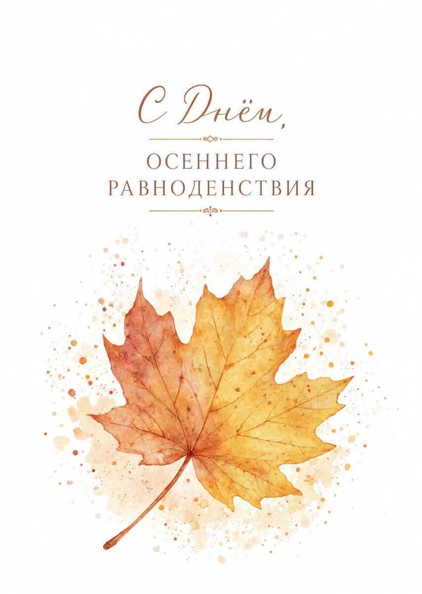 Открытка С днем осеннего равноденствия #14