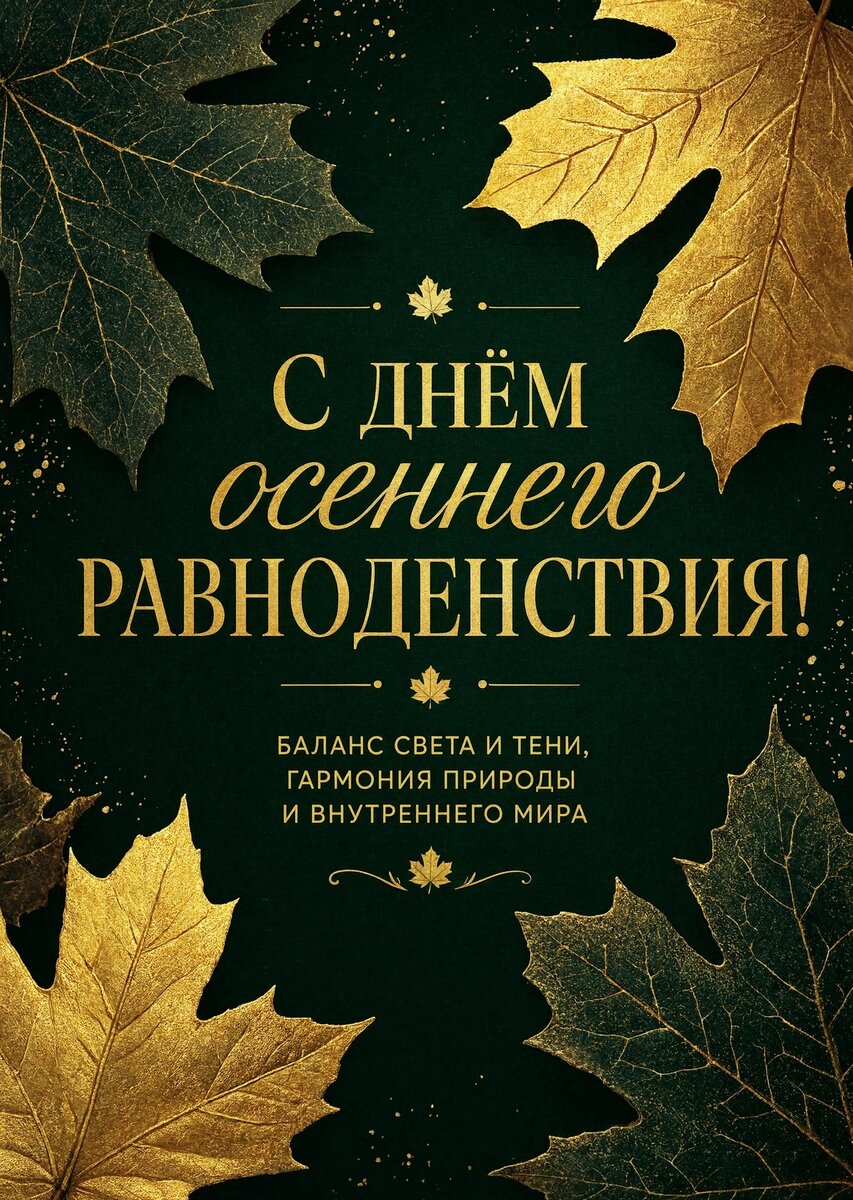 Открытка С днем осеннего равноденствия #15
