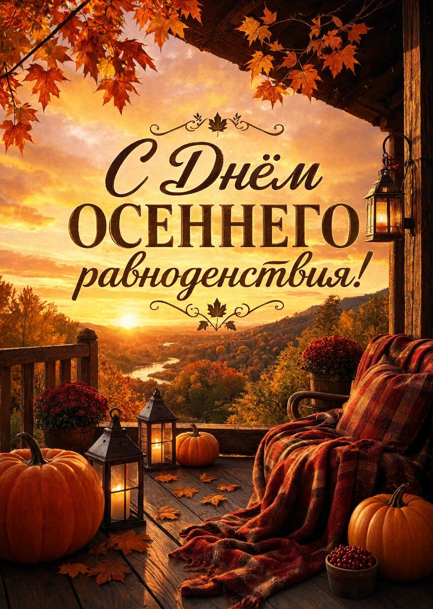 Открытка С днем осеннего равноденствия #18