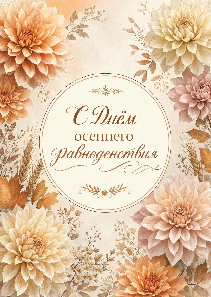 Открытка С днем осеннего равноденствия #23
