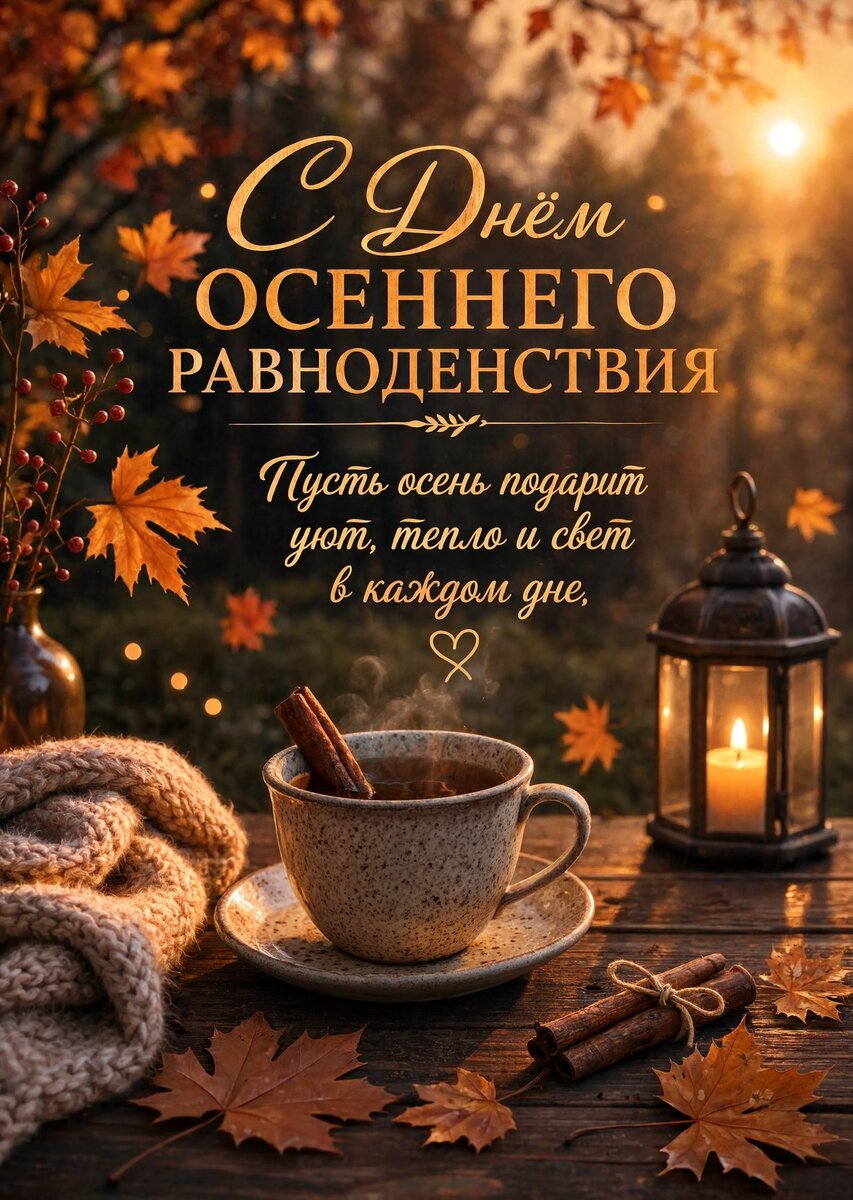 Открытка С днем осеннего равноденствия #24