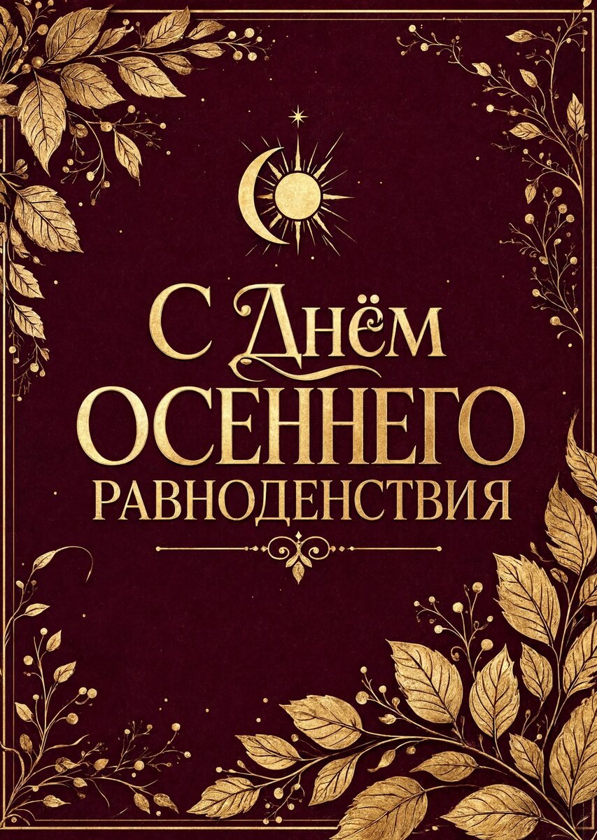 Открытка С днем осеннего равноденствия #26