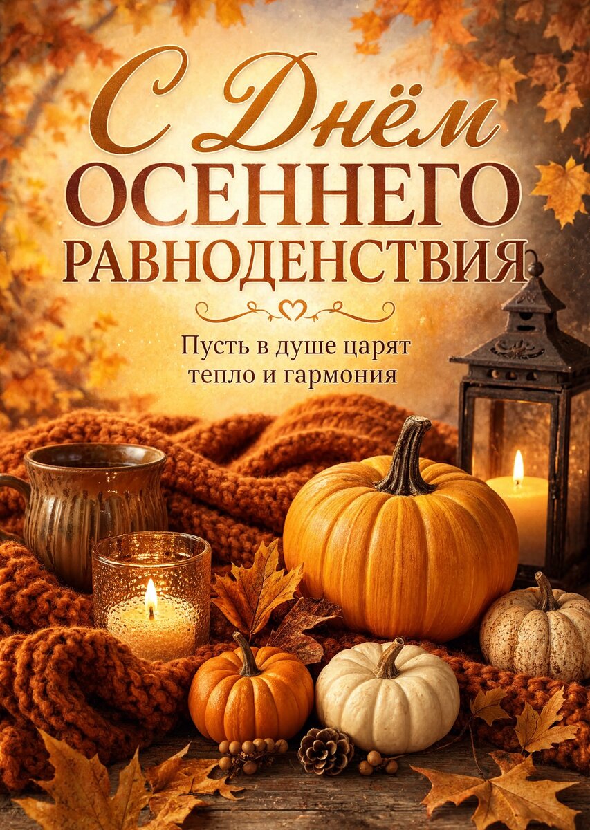 Открытка С днем осеннего равноденствия #28