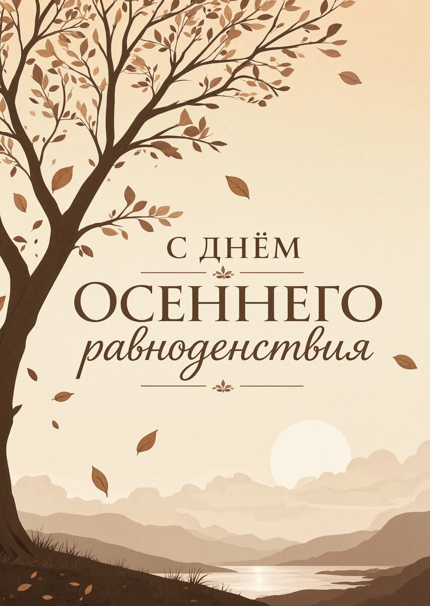 Открытка С днем осеннего равноденствия #29