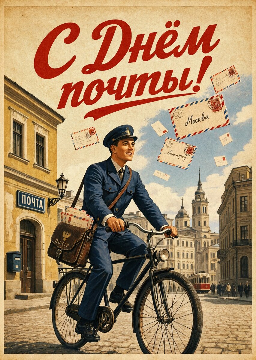 открытка с Днем Почты-24