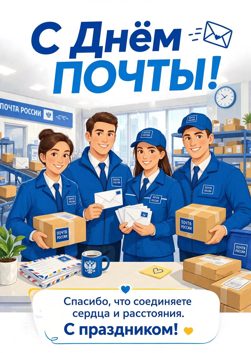 открытка с Днем Почты-29